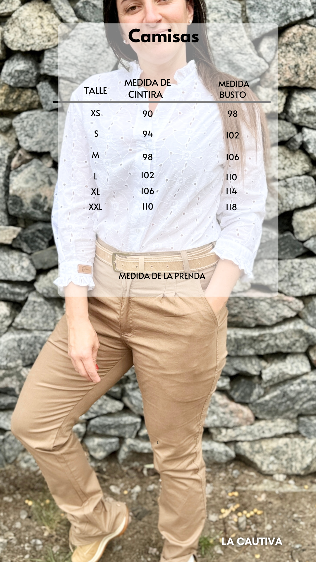 Camisa Cautiva ( bordad, dama)