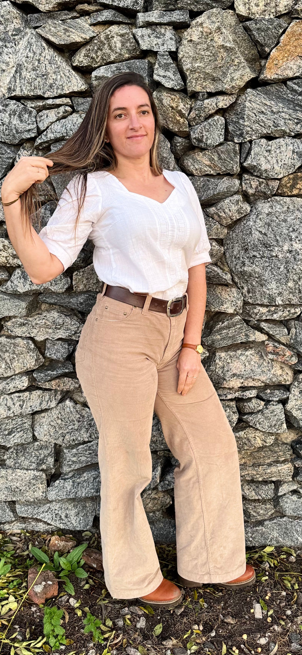 Pantalon Quebracho wide leg de La Cautiva- Estilo y comodidad. Elastizados