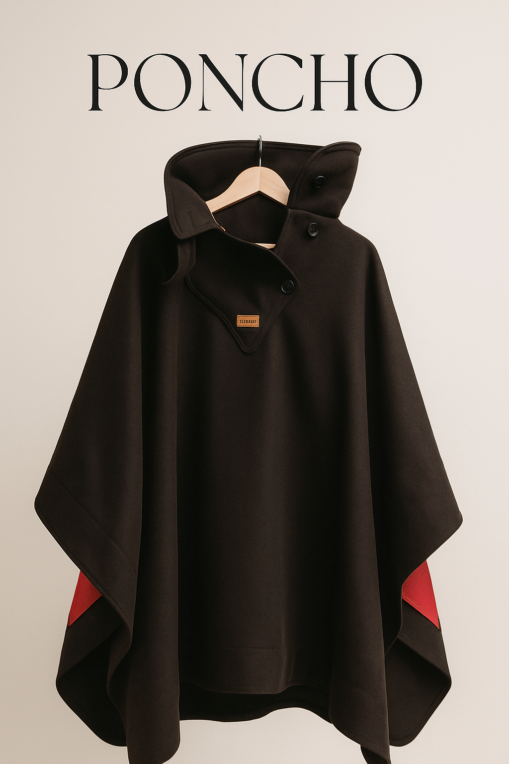 Poncho de Paño Unisex - Elegancia y Versatilidad para Todos
