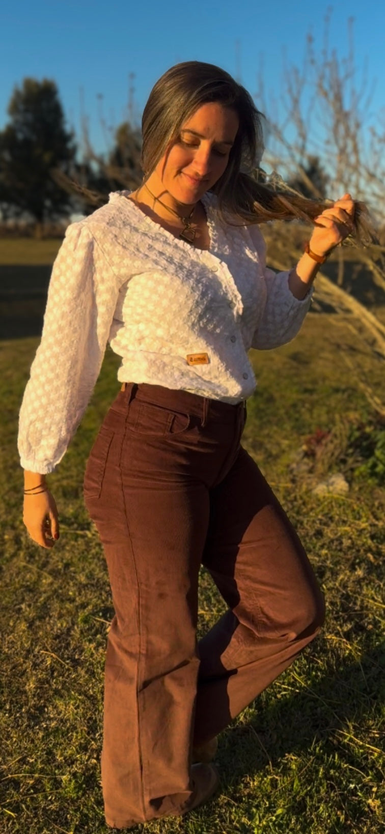 Pantalon Quebracho wide leg de La Cautiva- Estilo y comodidad. Elastizados