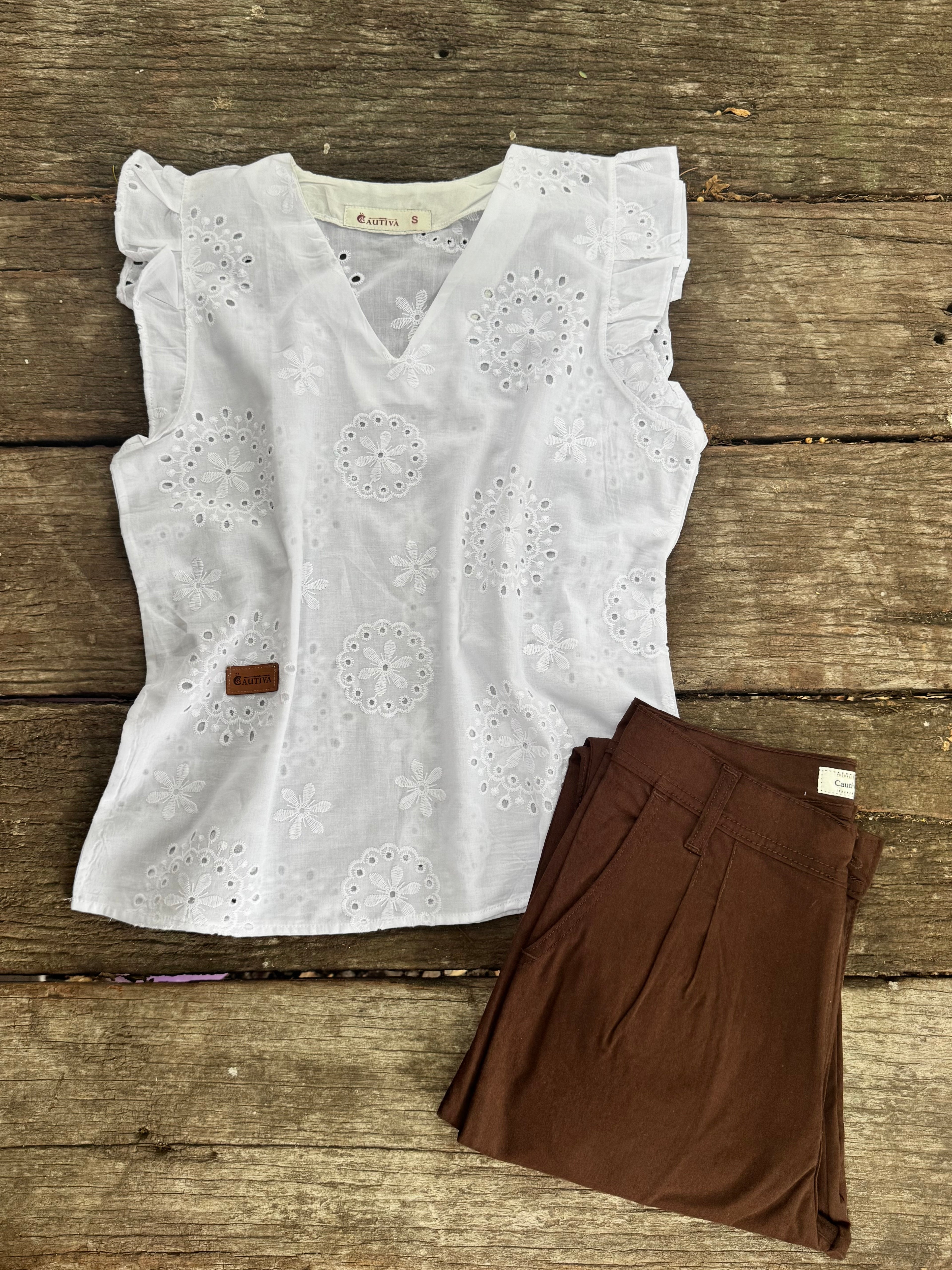 Blusa broderie